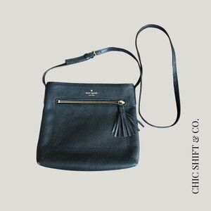 Kate Spade New York Chester Street Dessi Crossbody - Black Pebbled Leather